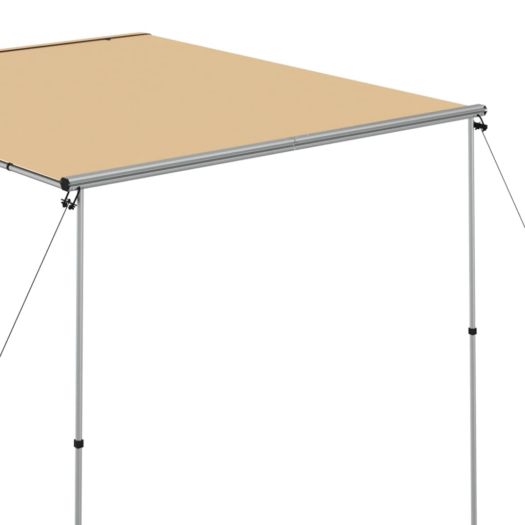 Luifel voor camper en caravan 2,4x3x2,15 m beige