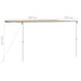 Luifel voor camper en caravan 3,6x2,5x2,15 m beige