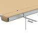 Luifel voor camper en caravan 4x3x2,15 m beige