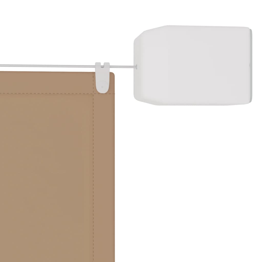 Luifel Verticaal 140X420 Cm Oxford Stof Taupe 140 x 420 cm