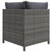 Hoekbank Sectioneel Met Kussens Poly Rattan Grijs 1