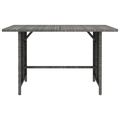 Tuintafel 110X70X65 Cm Poly Rattan Grijs