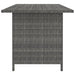 Tuintafel 110X70X65 Cm Poly Rattan Grijs
