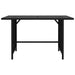 Tuintafel 110X70X65 Cm Poly Rattan Zwart