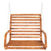 Schommelbank 126x63x92 cm gebogen hout met teakafwerking