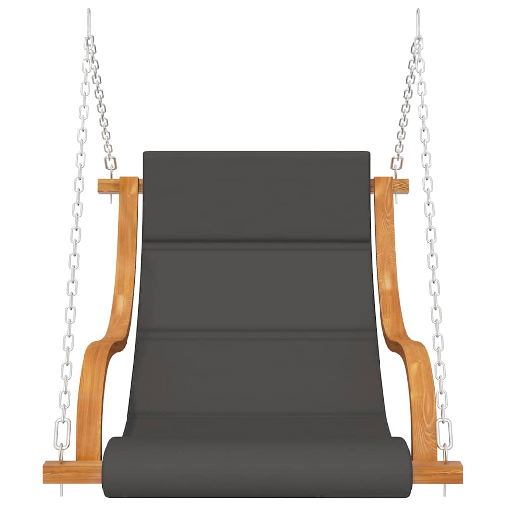 Schommelstoel zonder schommelframe met kussen gebogen hout