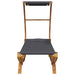 Loungebed met luifel 100x190x134 cm gebogen hout antracietkleur