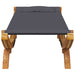 Loungebed 100x188,5x44 cm massief gebogen hout antracietkleurig