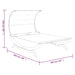 Loungebed met luifel 165x203x126 cm gebogen hout antracietkleur