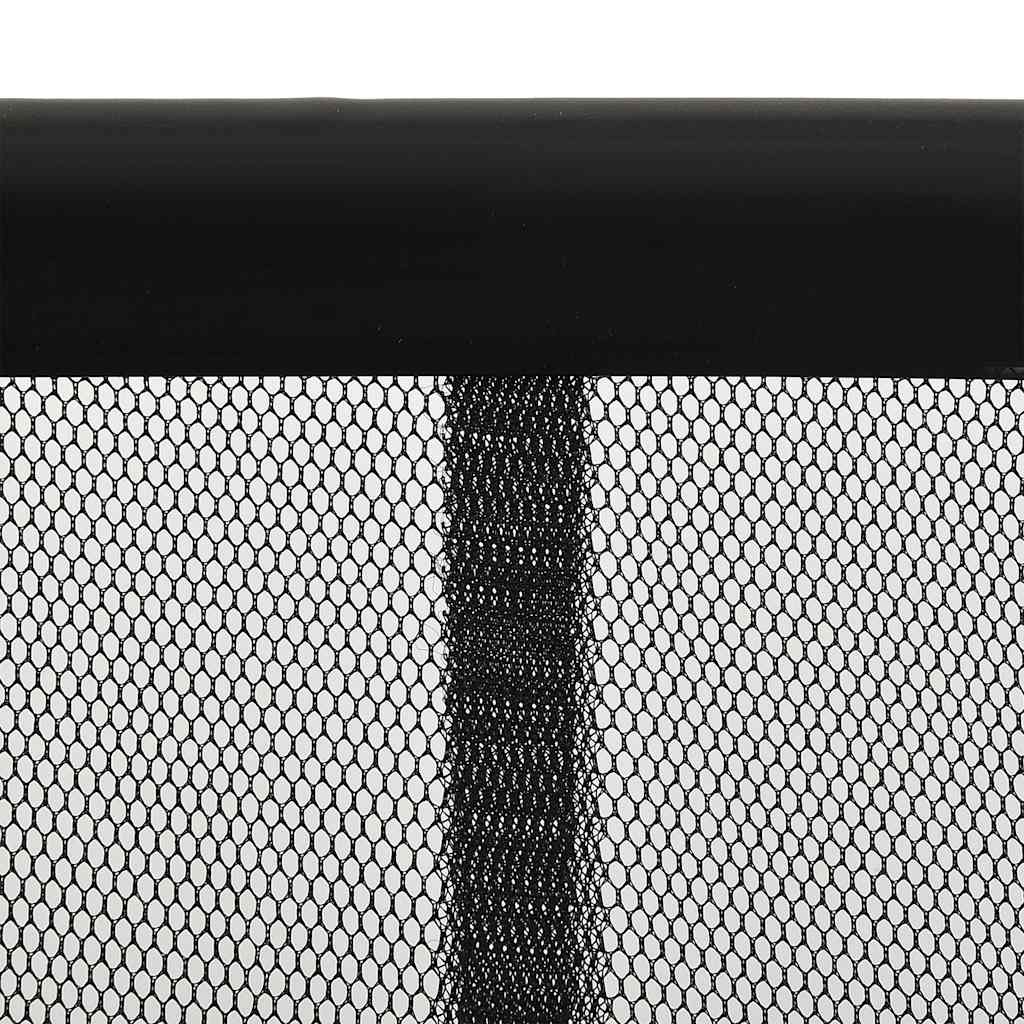 Vliegengordijn 100x220 cm polyester mesh zwart
