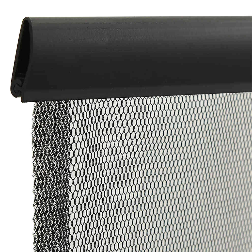 Vliegengordijn 100x220 cm polyester mesh zwart