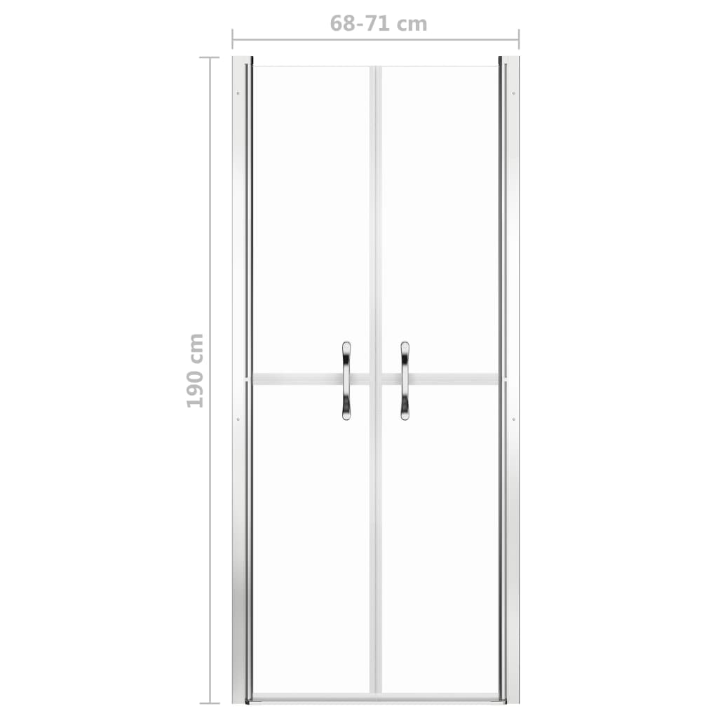 Douchedeur 71x190 cm ESG transparant