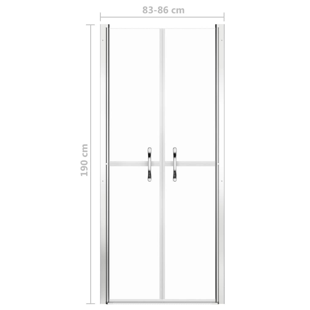 Douchedeur 86x190 cm ESG transparant