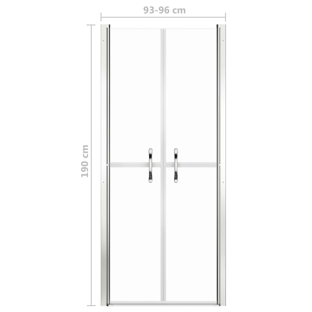 Douchedeur 96x190 cm ESG transparant