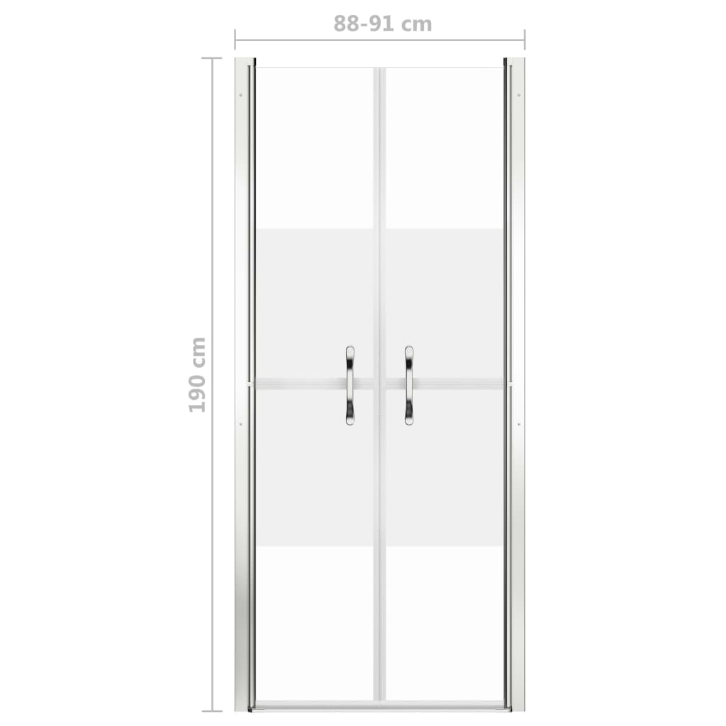 Douchedeur 91x190 cm ESG halfmat