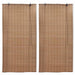 Rolgordijnen 2 st 100x160 cm bamboe bruin