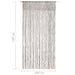 Gordijn macramé 140x240 cm katoen taupe