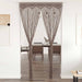Gordijn macramé 140x240 cm katoen taupe
