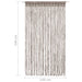 Gordijn macramé 140x240 cm katoen taupe