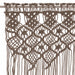 Gordijn macramé 140x240 cm katoen taupe