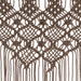 Gordijn macramé 140x240 cm katoen taupe