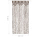 Gordijn macramé 140x240 cm katoen taupe