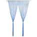 Gordijn macramé 140x240 cm katoen blauw