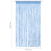 Gordijn macramé 140x240 cm katoen blauw