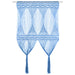 Gordijn macramé 140x240 cm katoen blauw