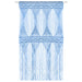 Gordijn macramé 140x240 cm katoen blauw