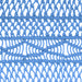 Gordijn macramé 140x240 cm katoen blauw