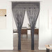 Gordijn macramé 140x240 cm katoen antraciet
