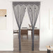 Gordijn macramé 140x240 cm katoen antraciet