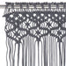 Gordijn macramé 140x240 cm katoen antraciet