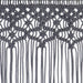 Gordijn macramé 140x240 cm katoen antraciet