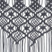Gordijn macramé 140x240 cm katoen antraciet