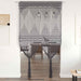 Gordijn macramé 140x240 cm katoen antraciet