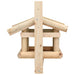 Vogelvoeder 35x29,5x21 cm massief hout