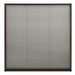 Raamhor plissé 120x120 cm aluminium bruin
