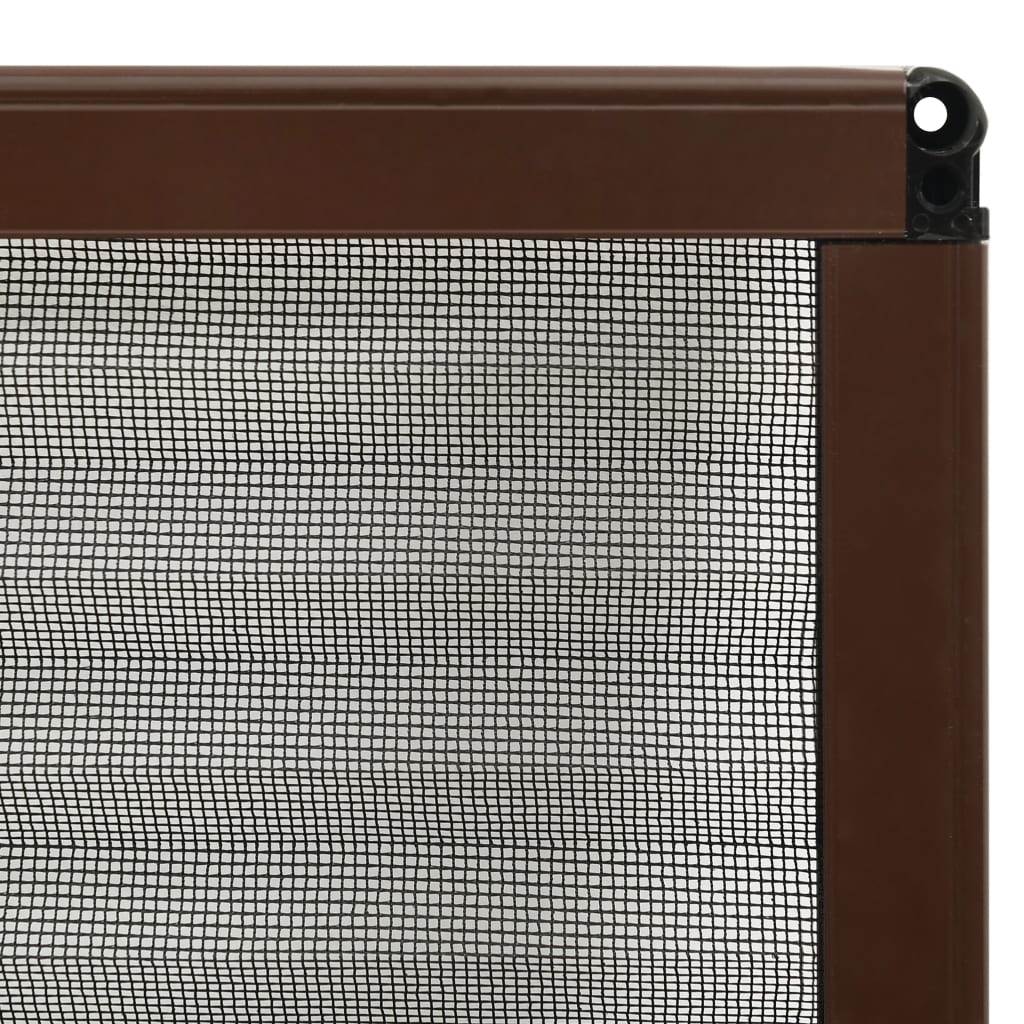 Raamhor plissé 80x160 cm aluminium bruin