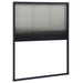 Raamhor plissé 60x80 cm aluminium antracietkleurig