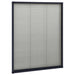 Raamhor plissé 60x80 cm aluminium antracietkleurig