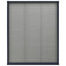 Raamhor plissé 60x80 cm aluminium antracietkleurig