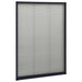 Raamhor plissé 80x120 cm aluminium antracietkleurig