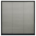 Raamhor plissé 120x120 cm aluminium antraciet
