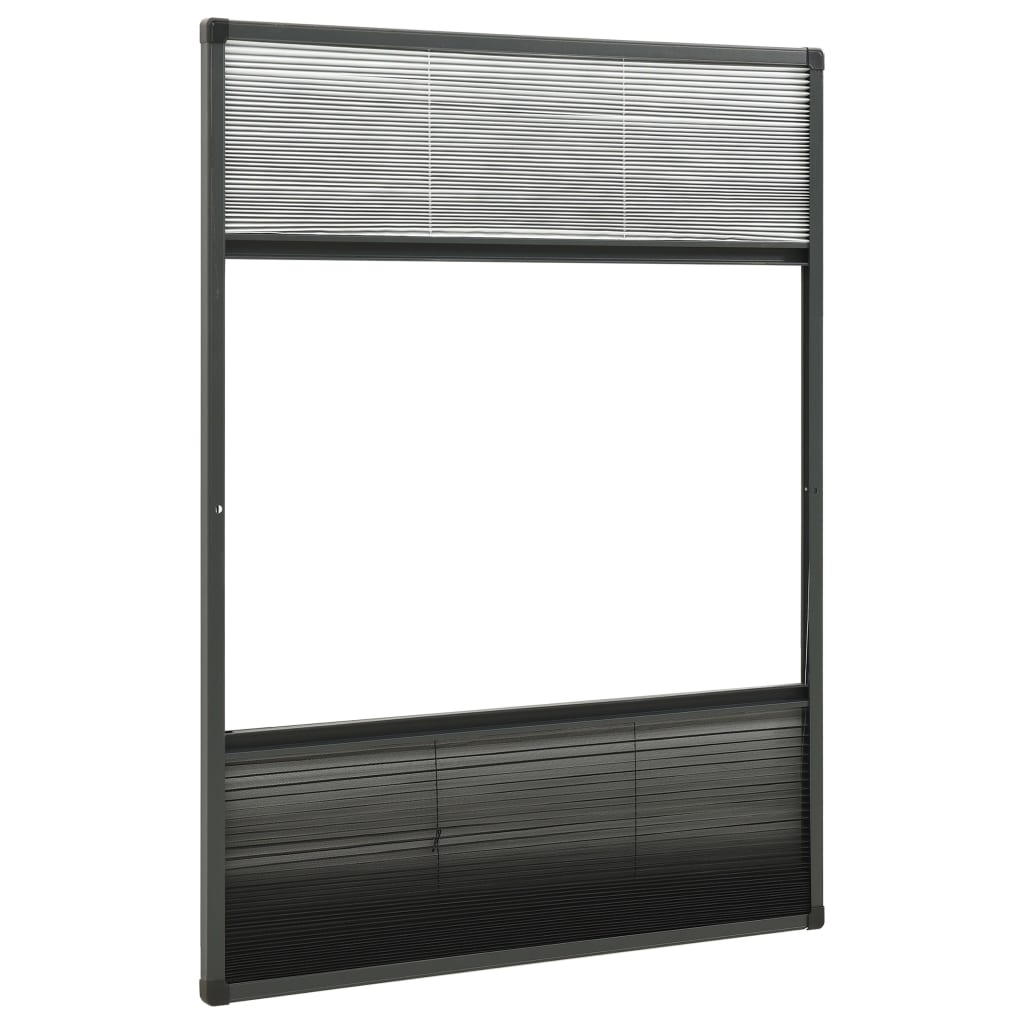 Raamhor plissé met verduistering 80x120 cm aluminium