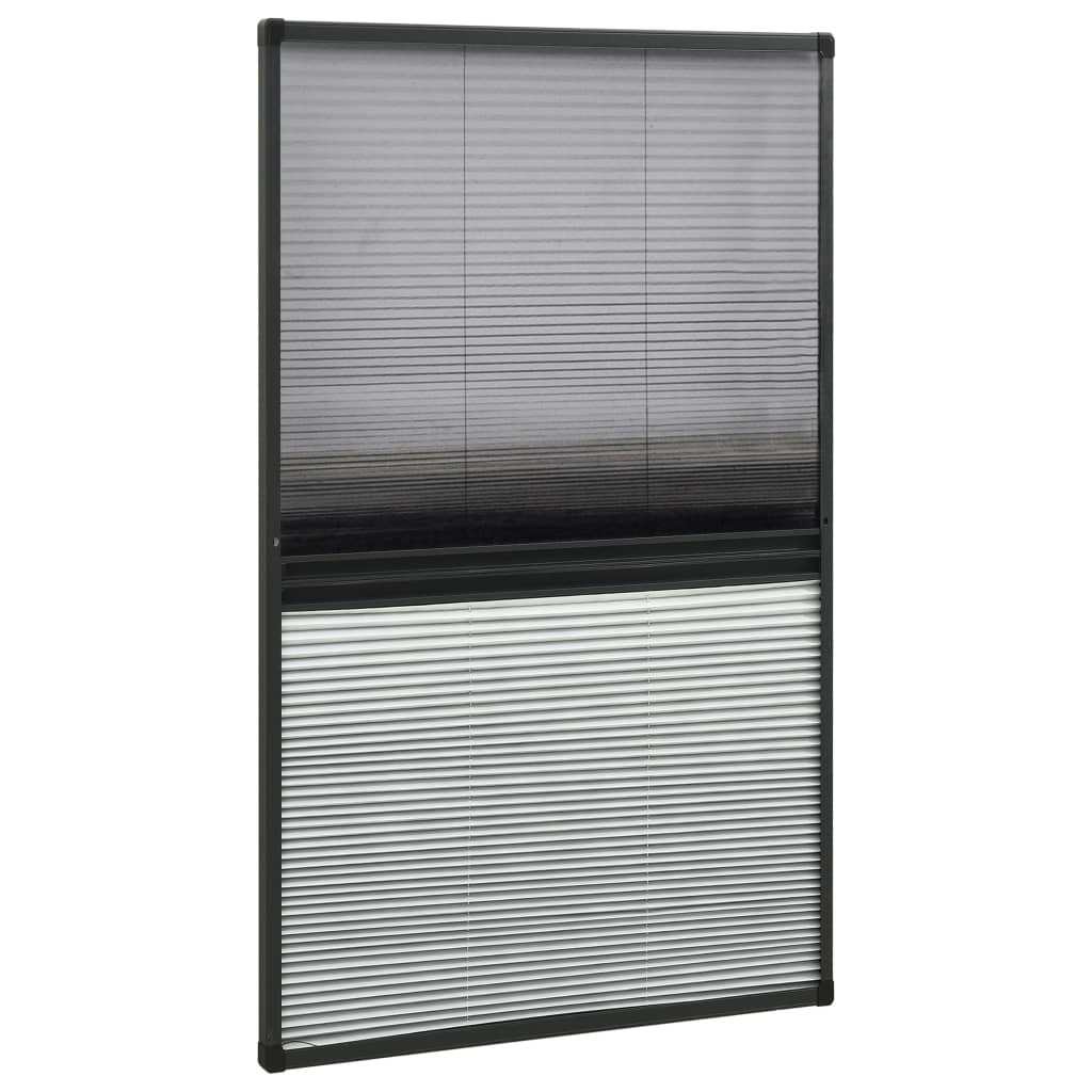 Raamhor plissé met verduistering 80x160 cm aluminium