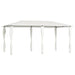 Prieel met paalhoezen 160 g/m² 2,98x5,3x2,59 m crèmekleurig