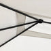 Prieel met paalhoezen 160 g/m² 2,98x5,3x2,59 m crèmekleurig