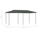 Prieel 160 g/m² 2,98x5,3x2,59 m antracietkleurig